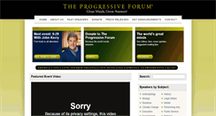 Desktop Screenshot of progressiveforumhouston.org